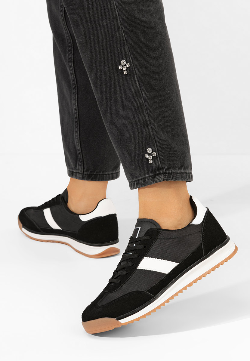 Czarne sneakersy damskie Nichita
