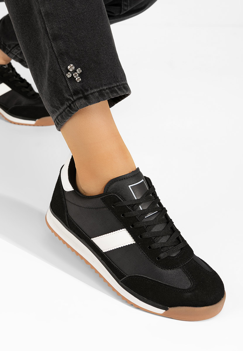 Czarne sneakersy damskie Nichita