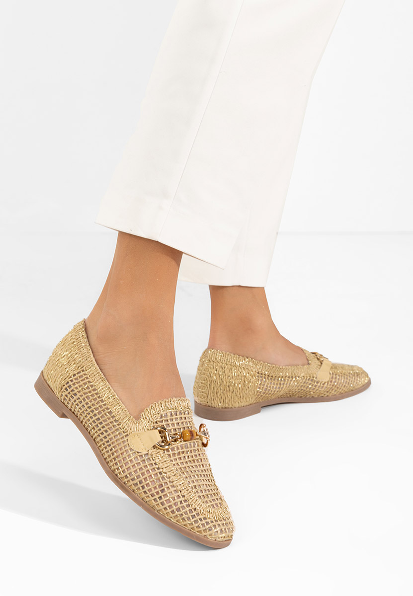 Beżowe mokasyny damskie Jayna