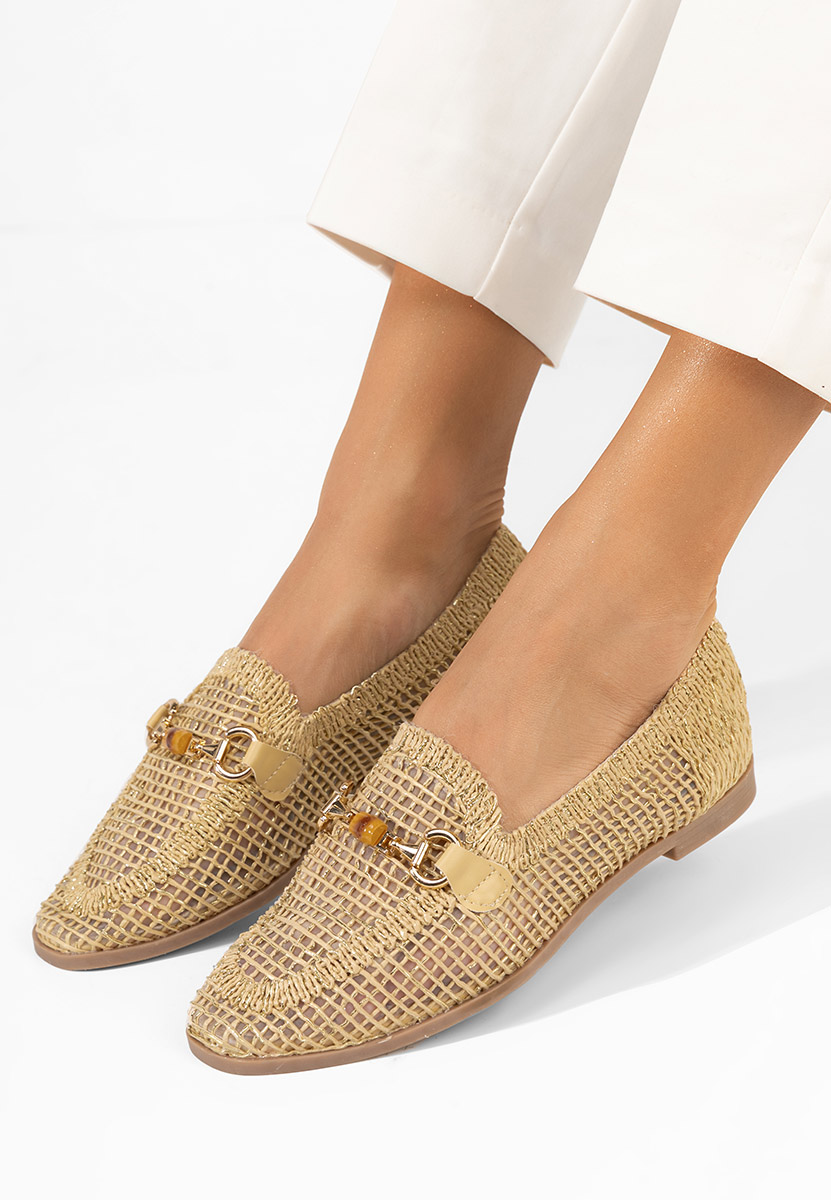 Beżowe mokasyny damskie Jayna