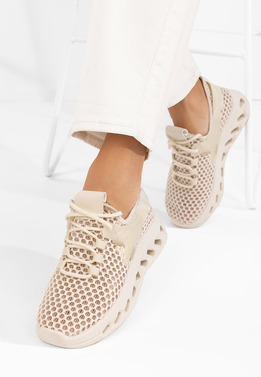 Beżowe buty sportowe damskie Martynna
