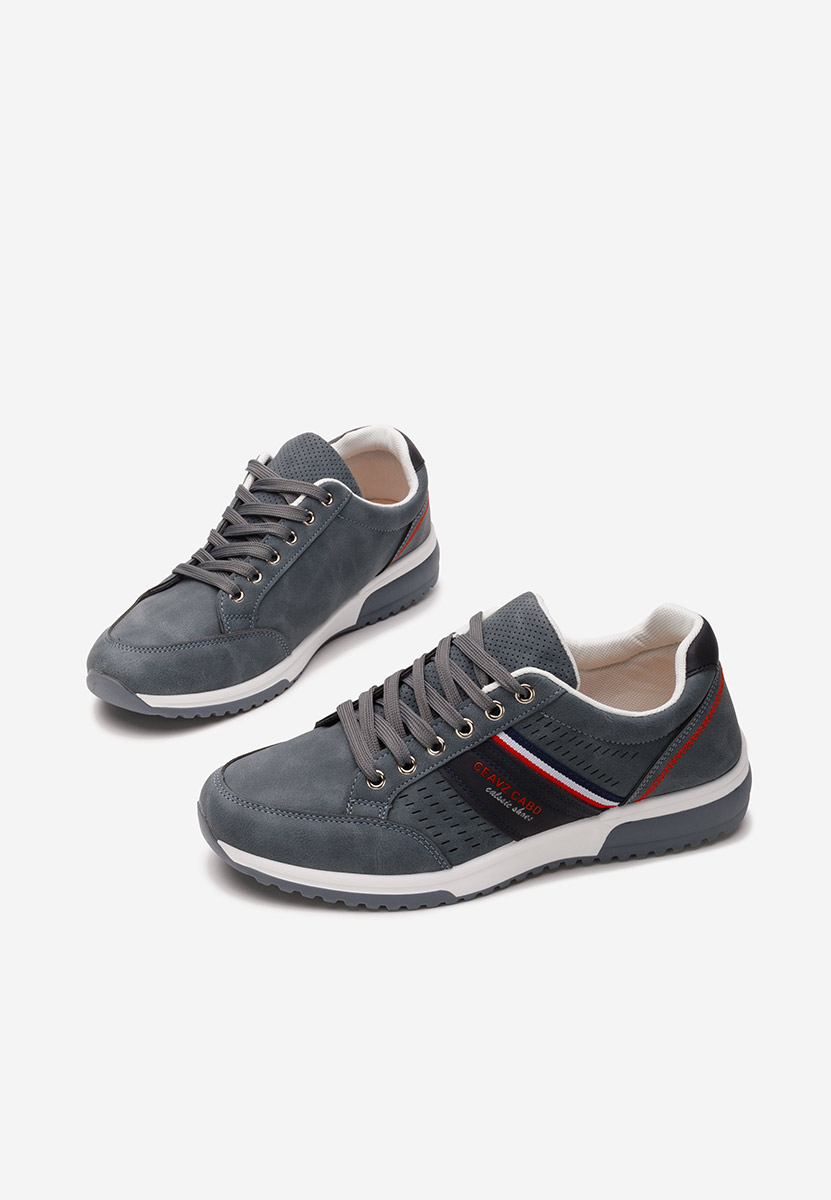 Szare sneakersy męskie Davier