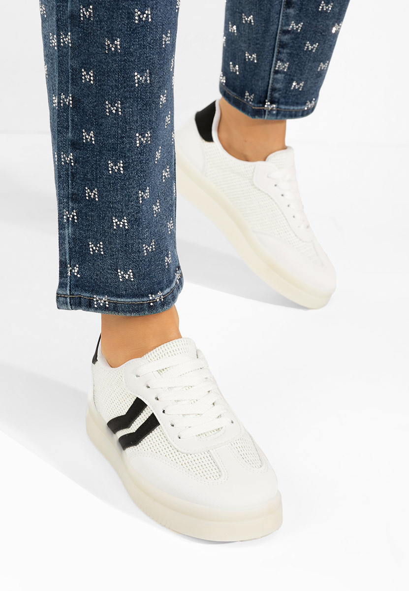 Białe sneakersy damskie Amylana