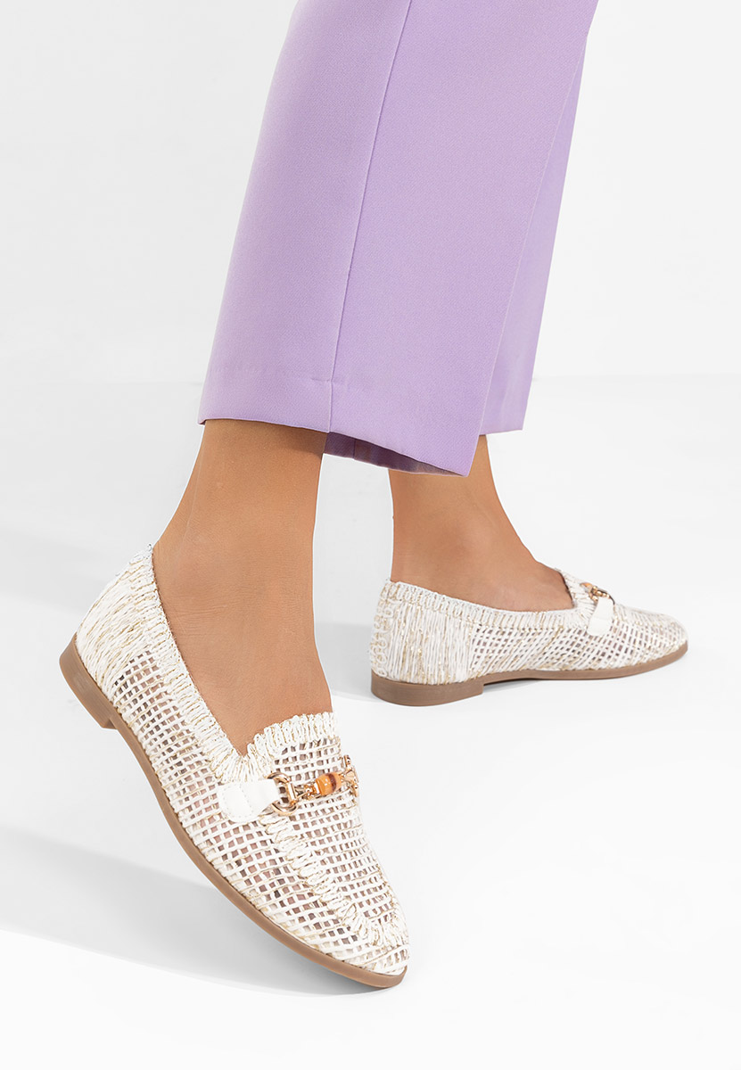 Białe mokasyny damskie Jayna