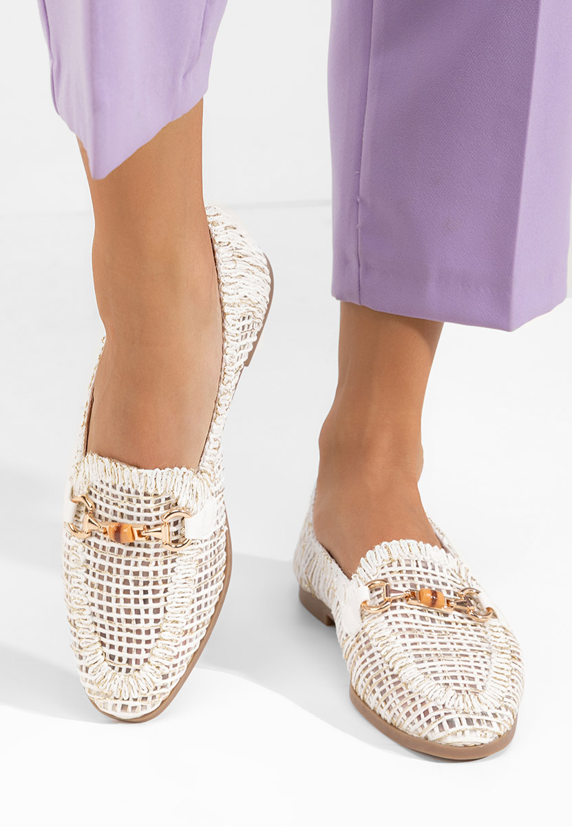 Białe mokasyny damskie Jayna