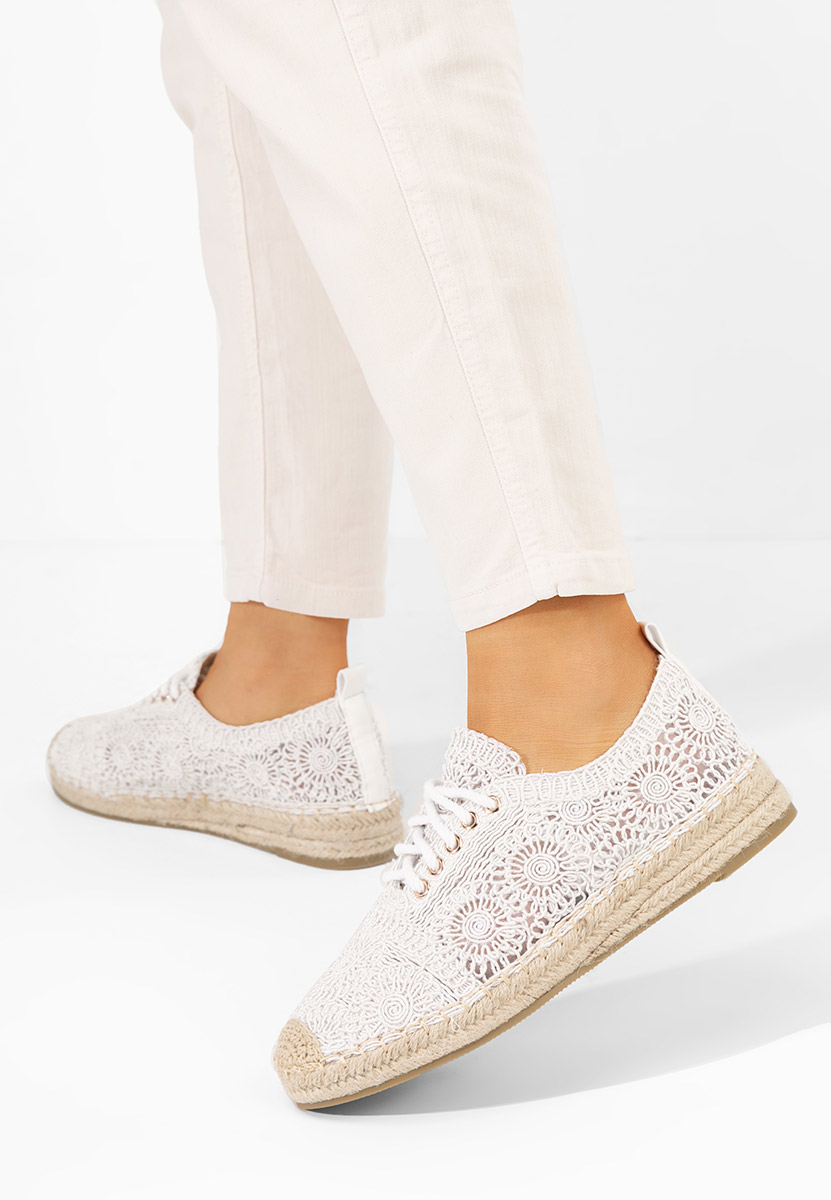 Białe espadryle damskie Klarysa