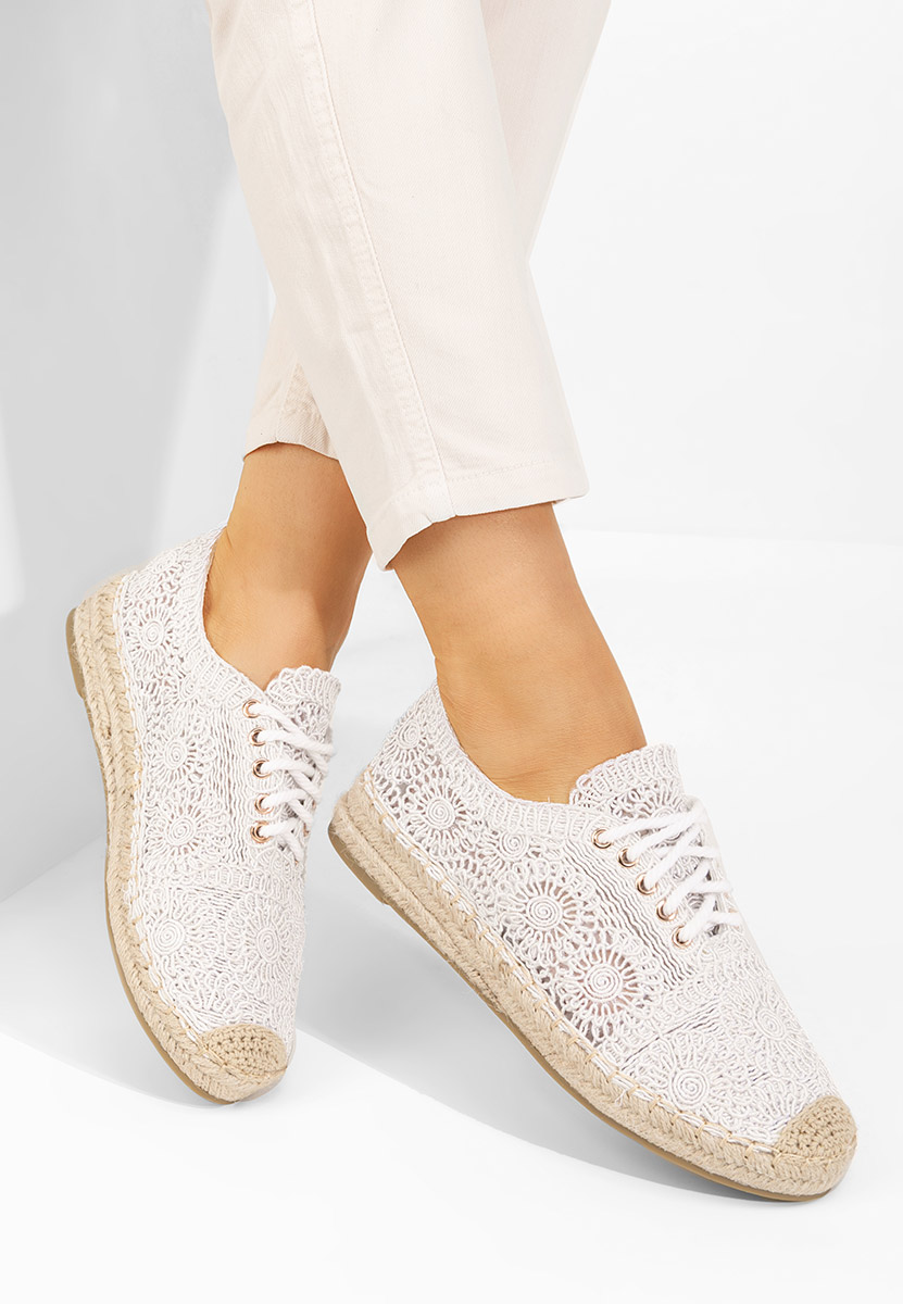Białe espadryle damskie Klarysa