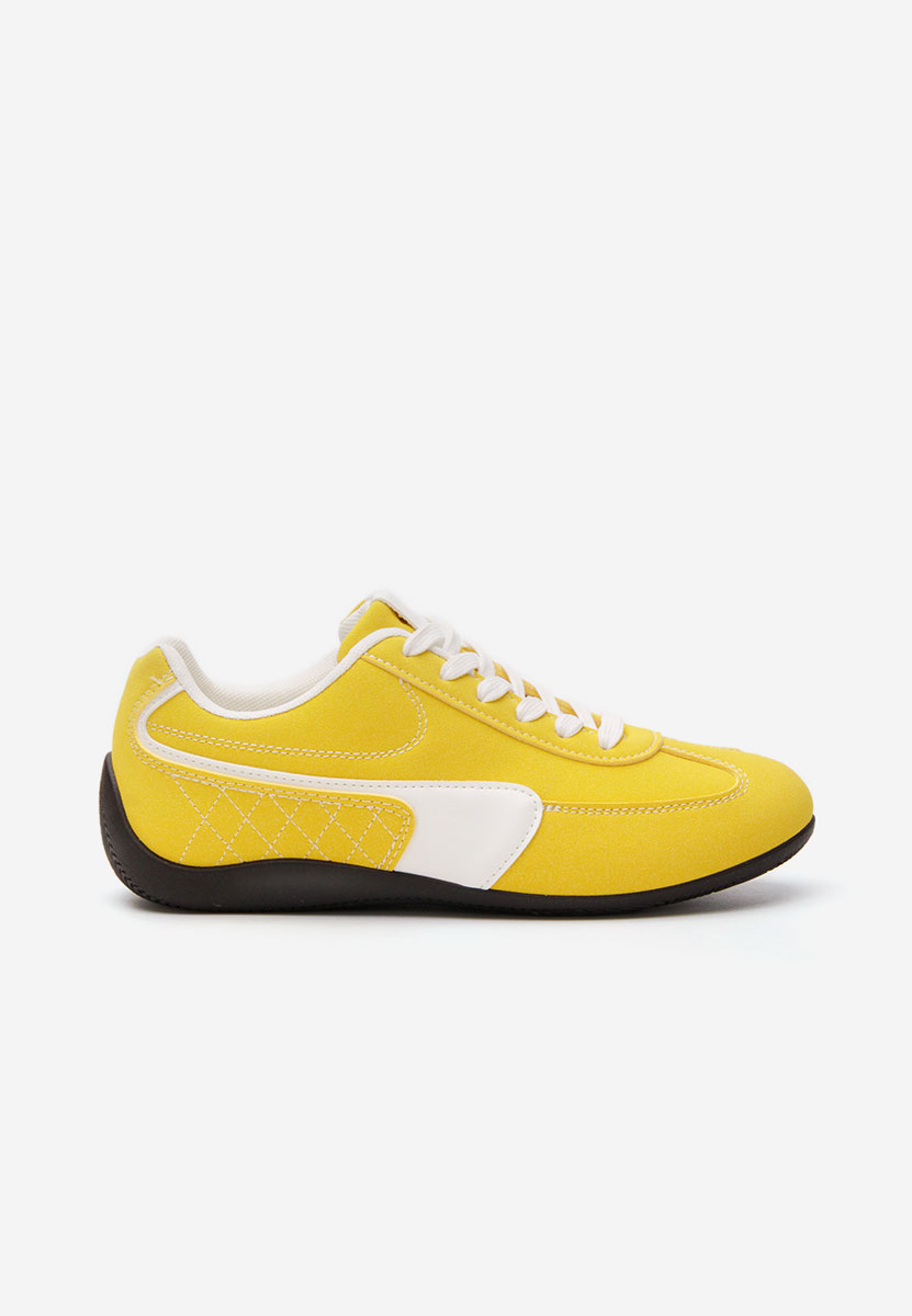 Żółte sneakersy damskie Midysa