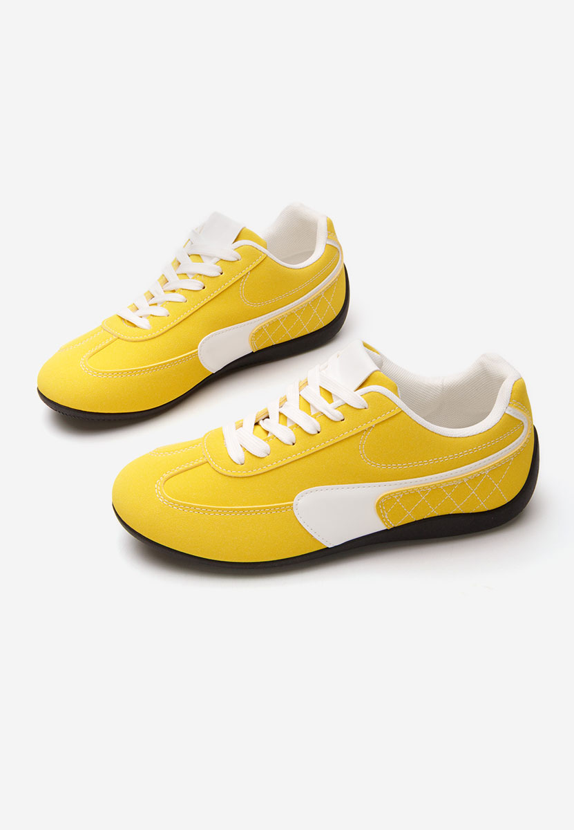 Żółte sneakersy damskie Midysa