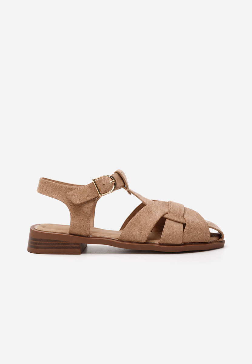 Khaki półbuty damskie Aguela