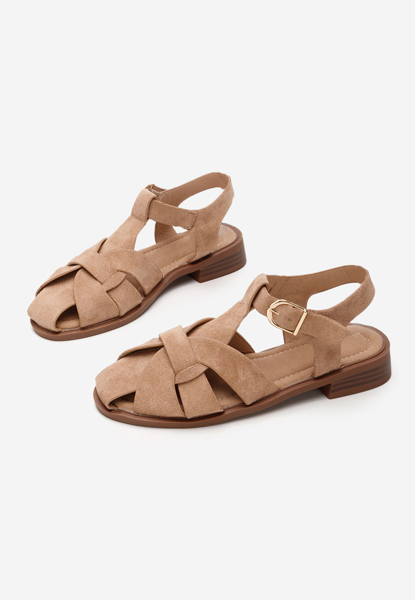 Khaki półbuty damskie Aguela