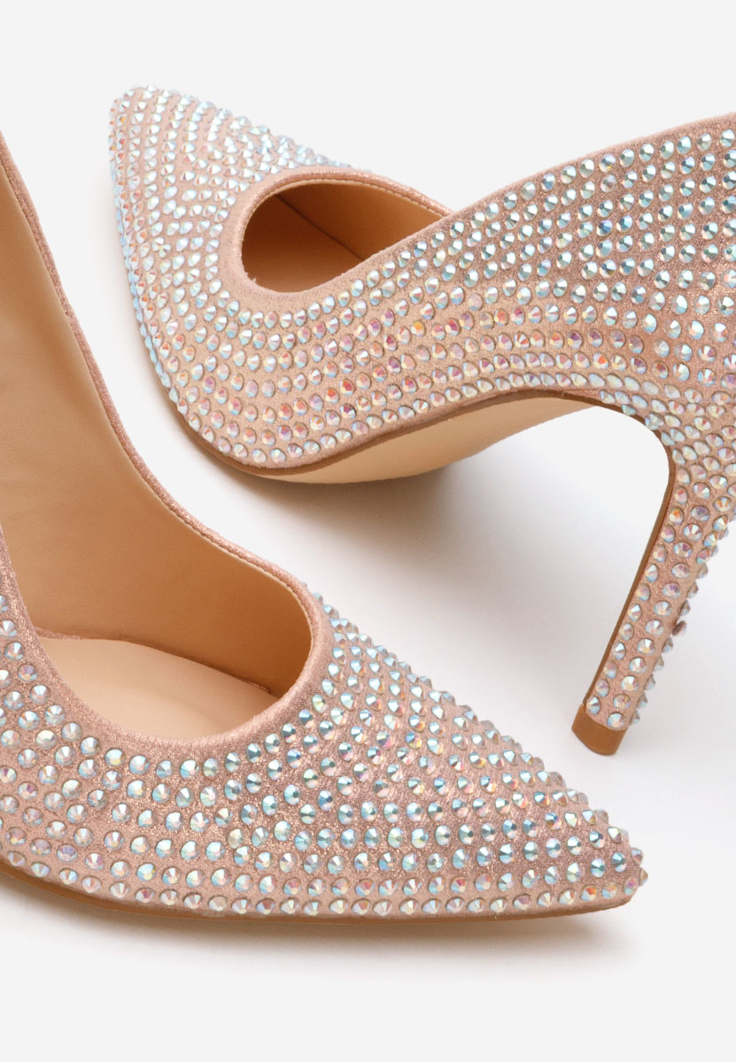 Beżowe szpilki Dalora