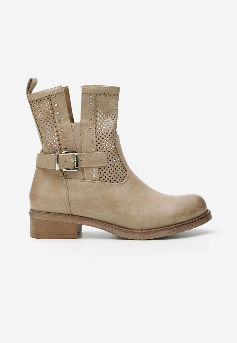 Khaki botki wiosenne Louella