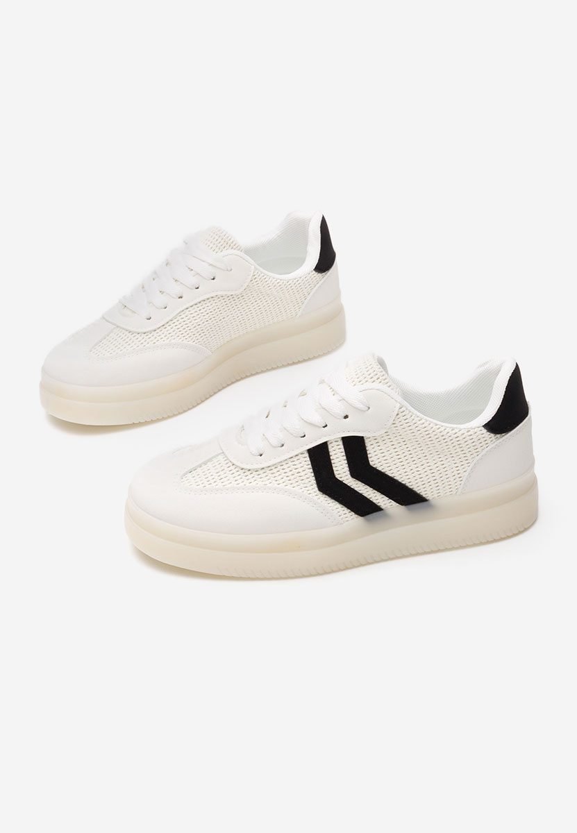Białe sneakersy damskie Amylana