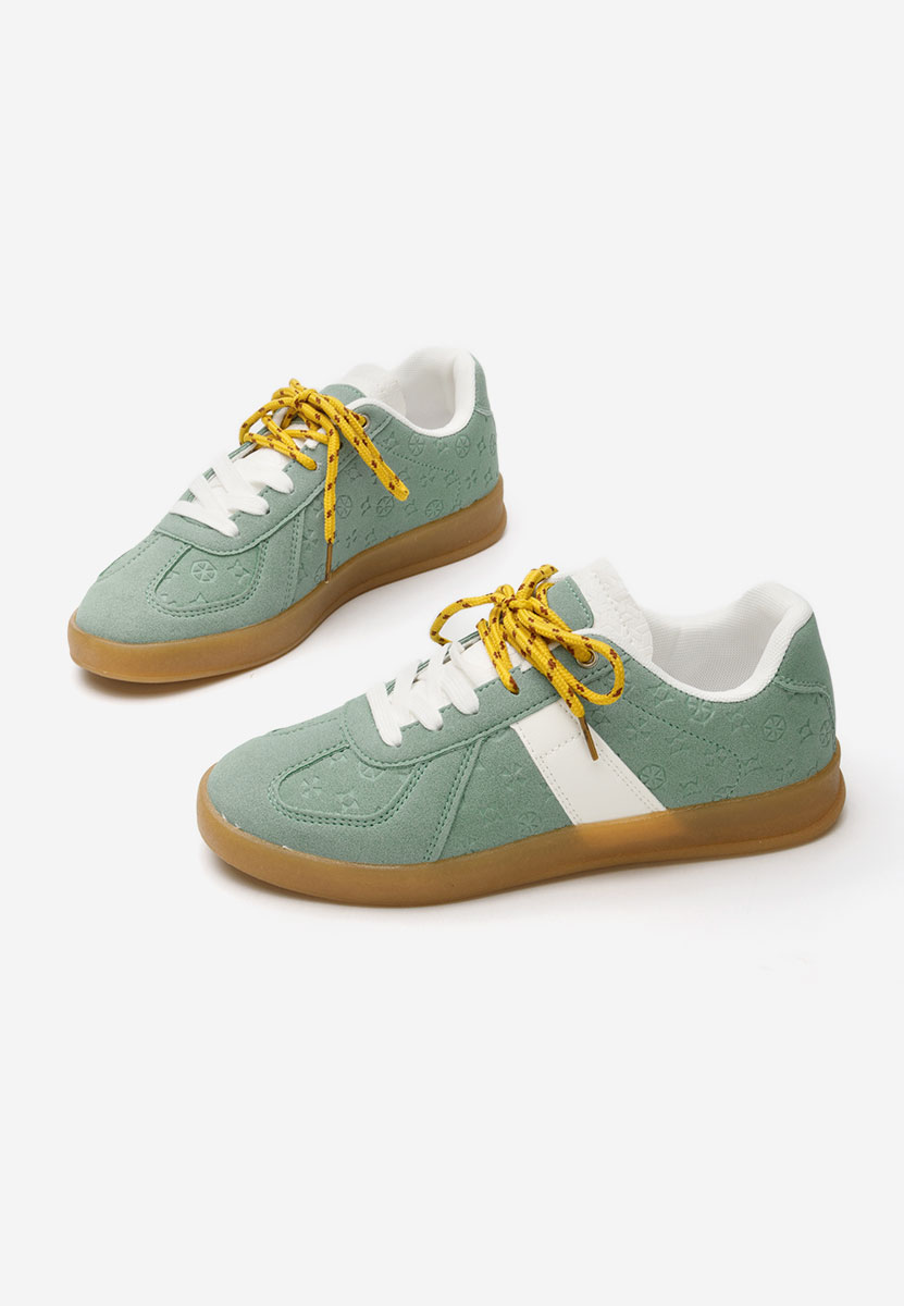 Zielone sneakersy damskie Lahoma