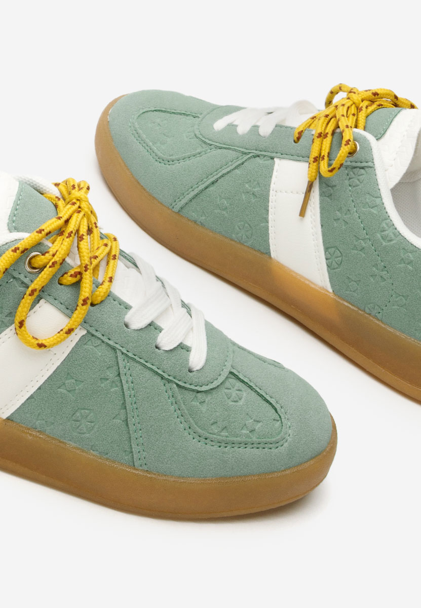 Zielone sneakersy damskie Lahoma