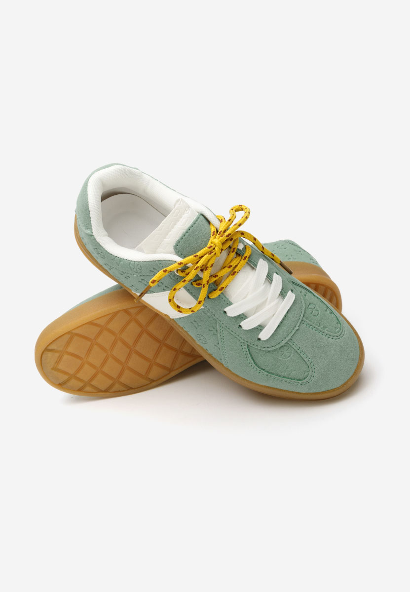 Zielone sneakersy damskie Lahoma