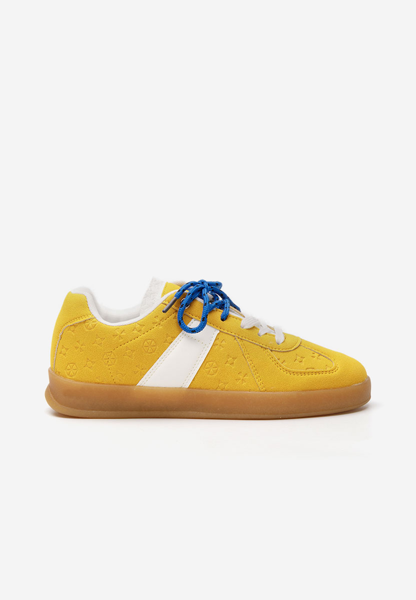Żółte sneakersy damskie Lahoma