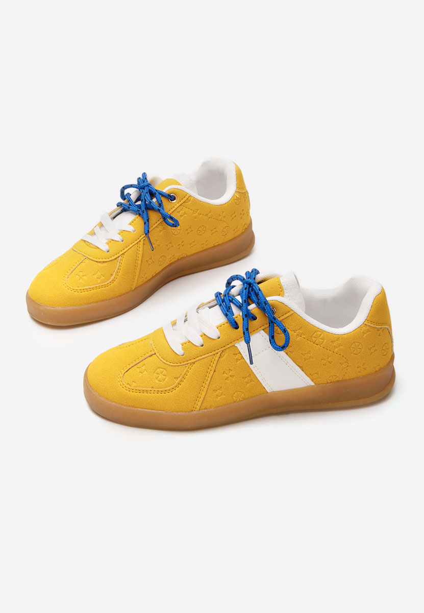Żółte sneakersy damskie Lahoma