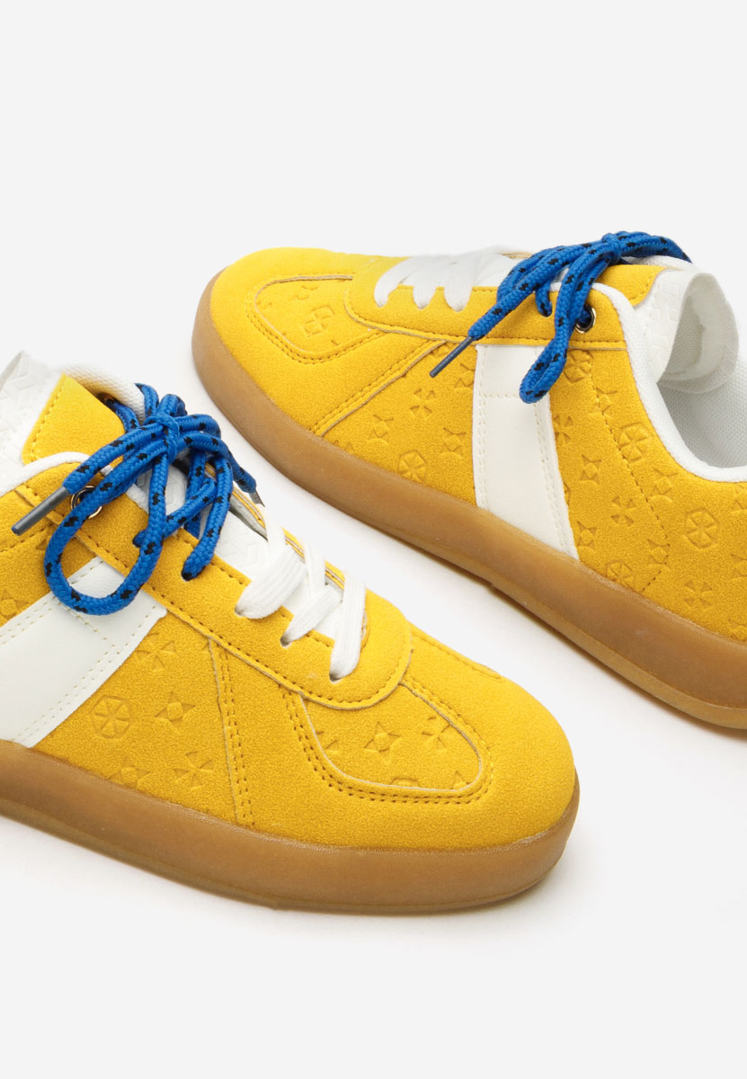 Żółte sneakersy damskie Lahoma