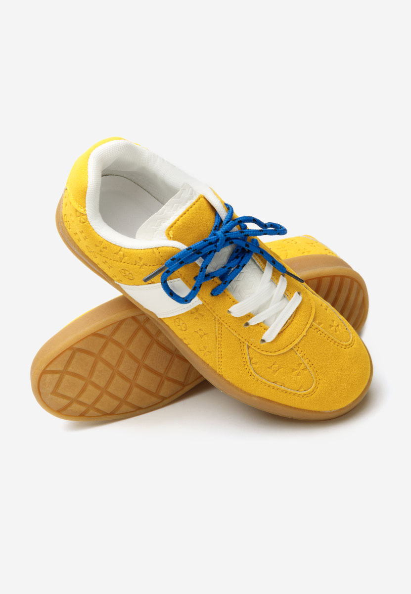 Żółte sneakersy damskie Lahoma