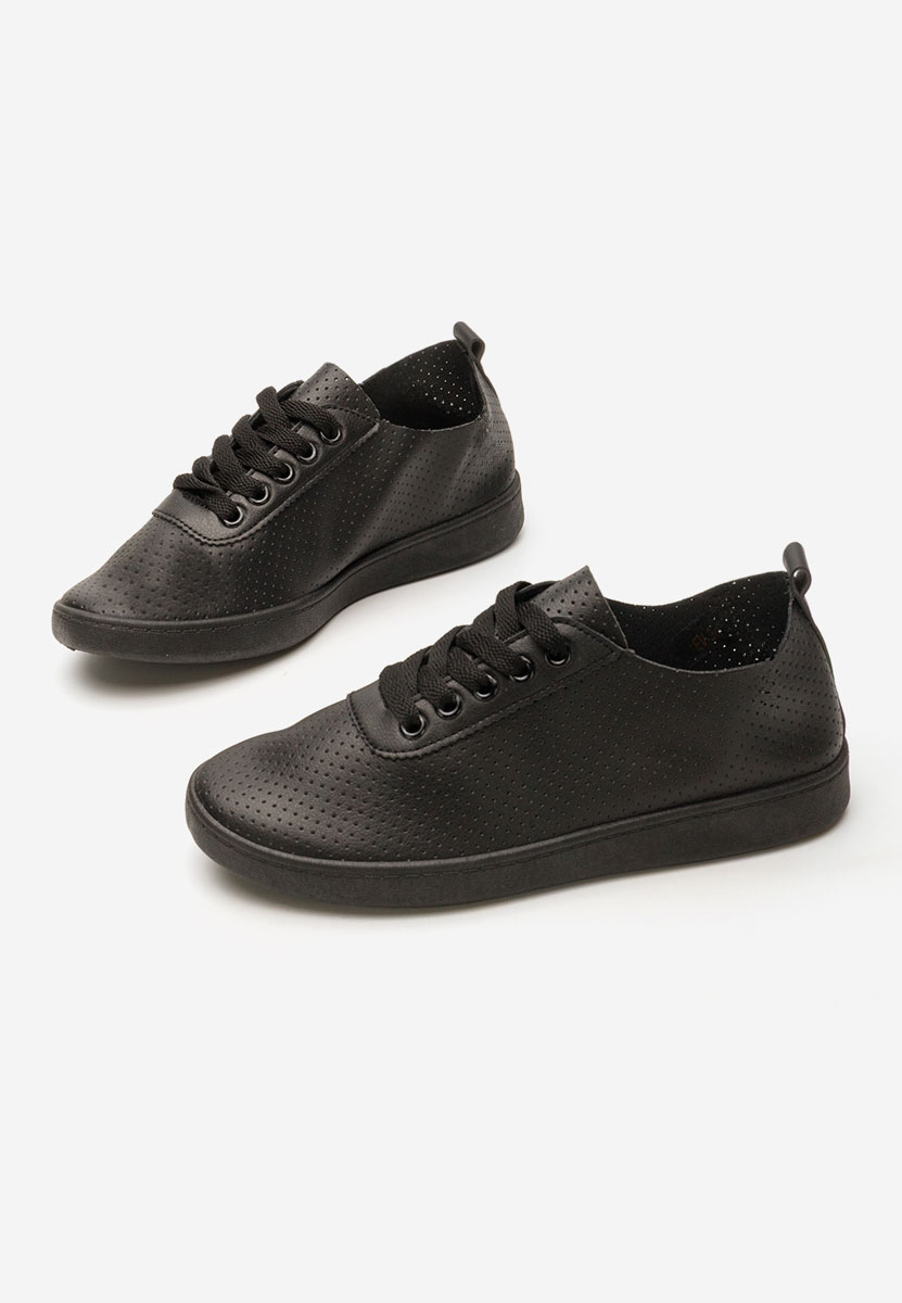 Czarne sneakersy damskie Skede V5
