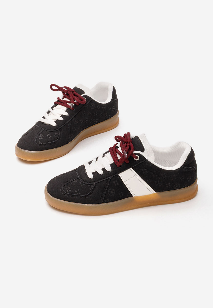 Czarne sneakersy damskie Lahoma
