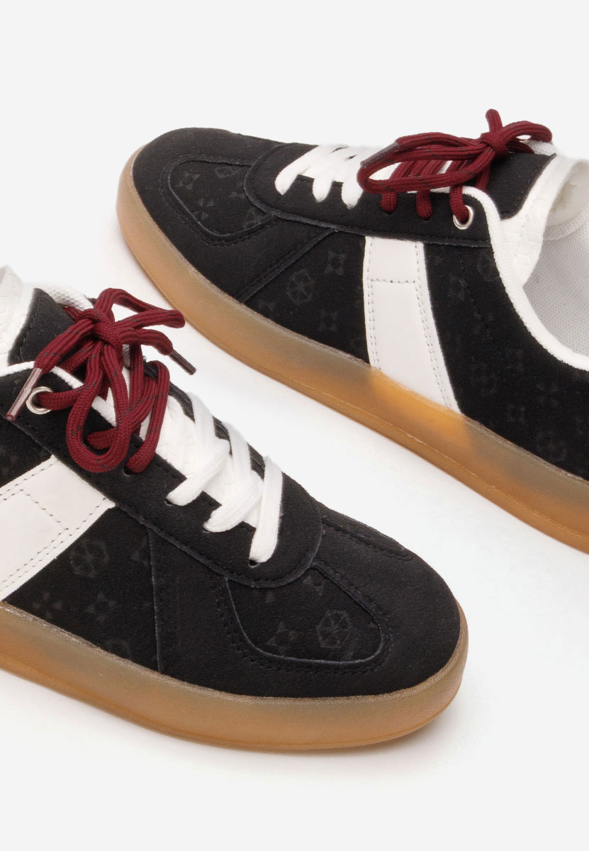 Czarne sneakersy damskie Lahoma