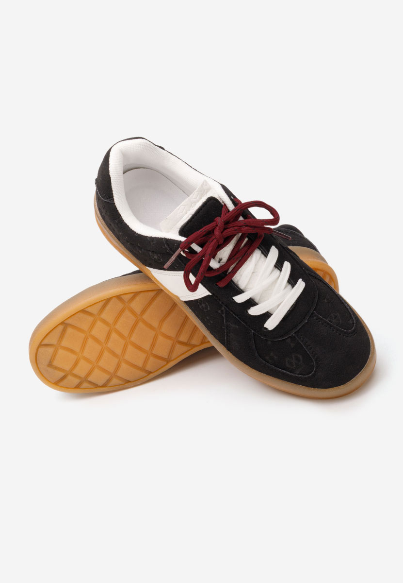 Czarne sneakersy damskie Lahoma