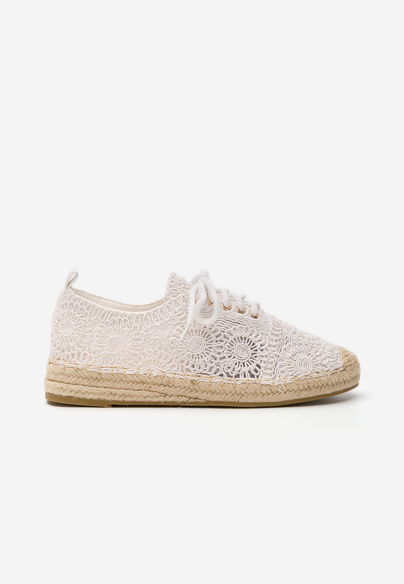 Białe espadryle damskie Klarysa