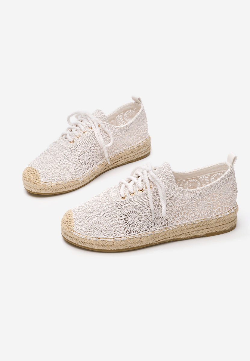 Białe espadryle damskie Klarysa