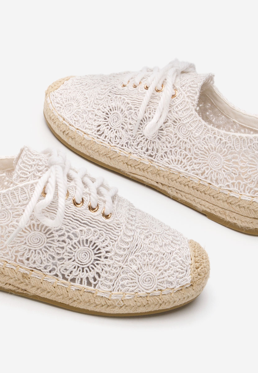 Białe espadryle damskie Klarysa
