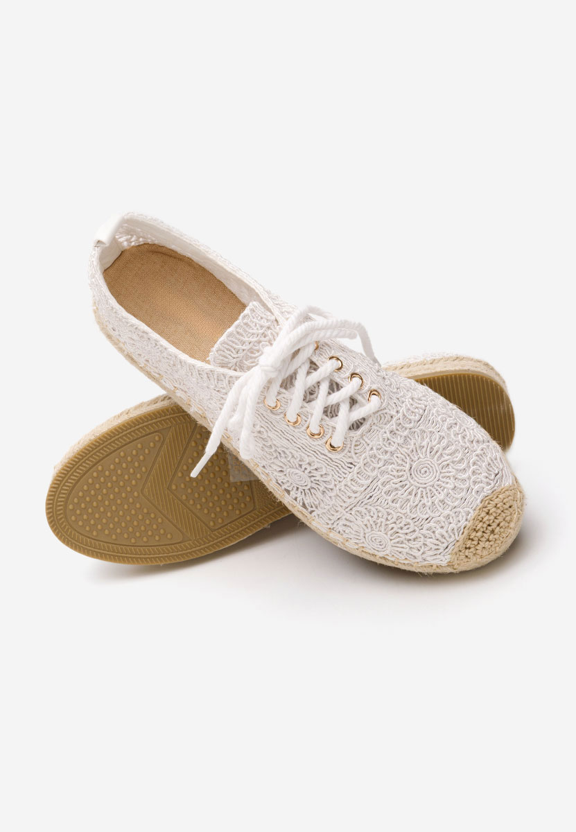 Białe espadryle damskie Klarysa