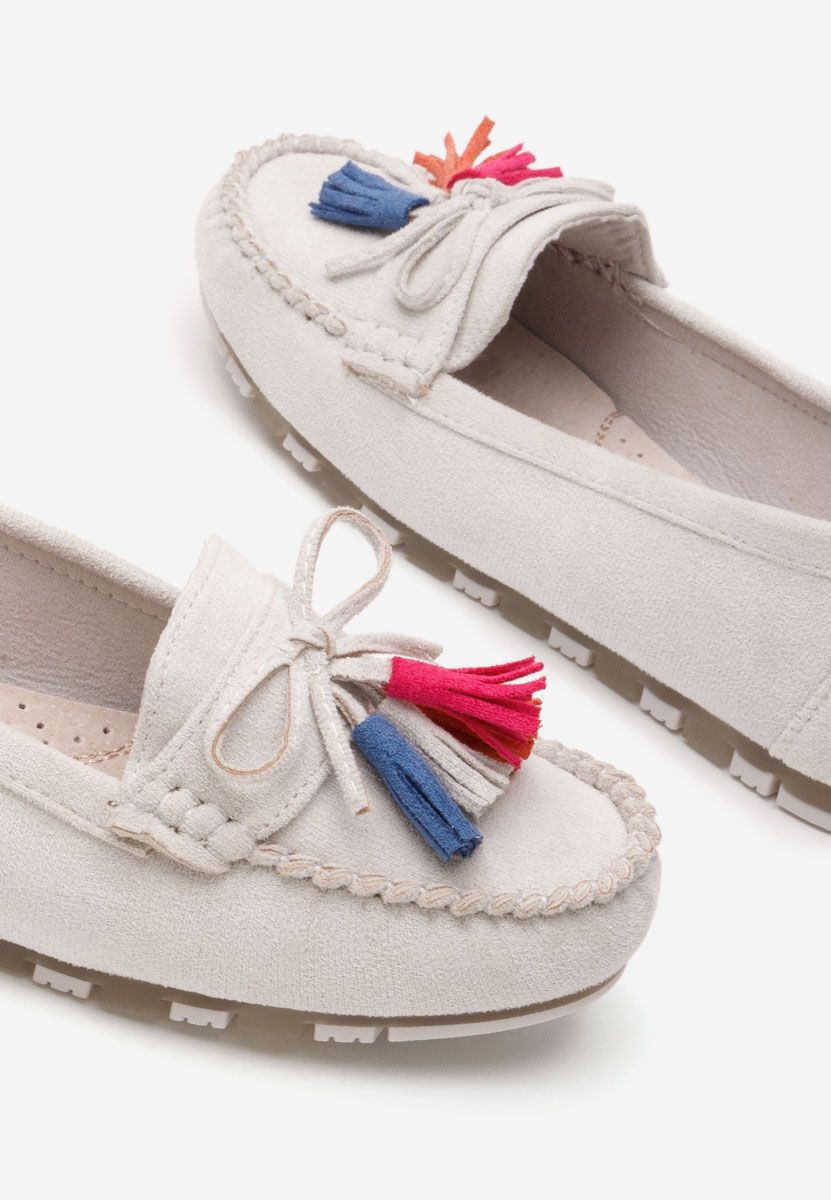 Szare mokasyny damskie Prestia