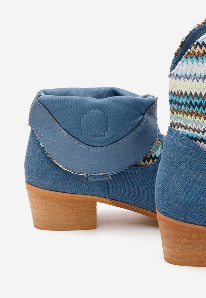 Granatowe kowbojki damskie Lusilda