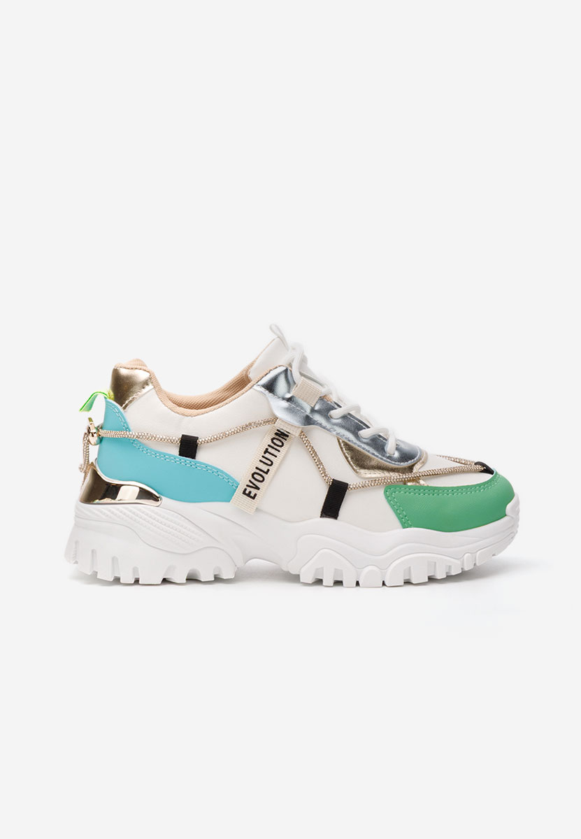 Białe sneakersy na platformie Kristenysa