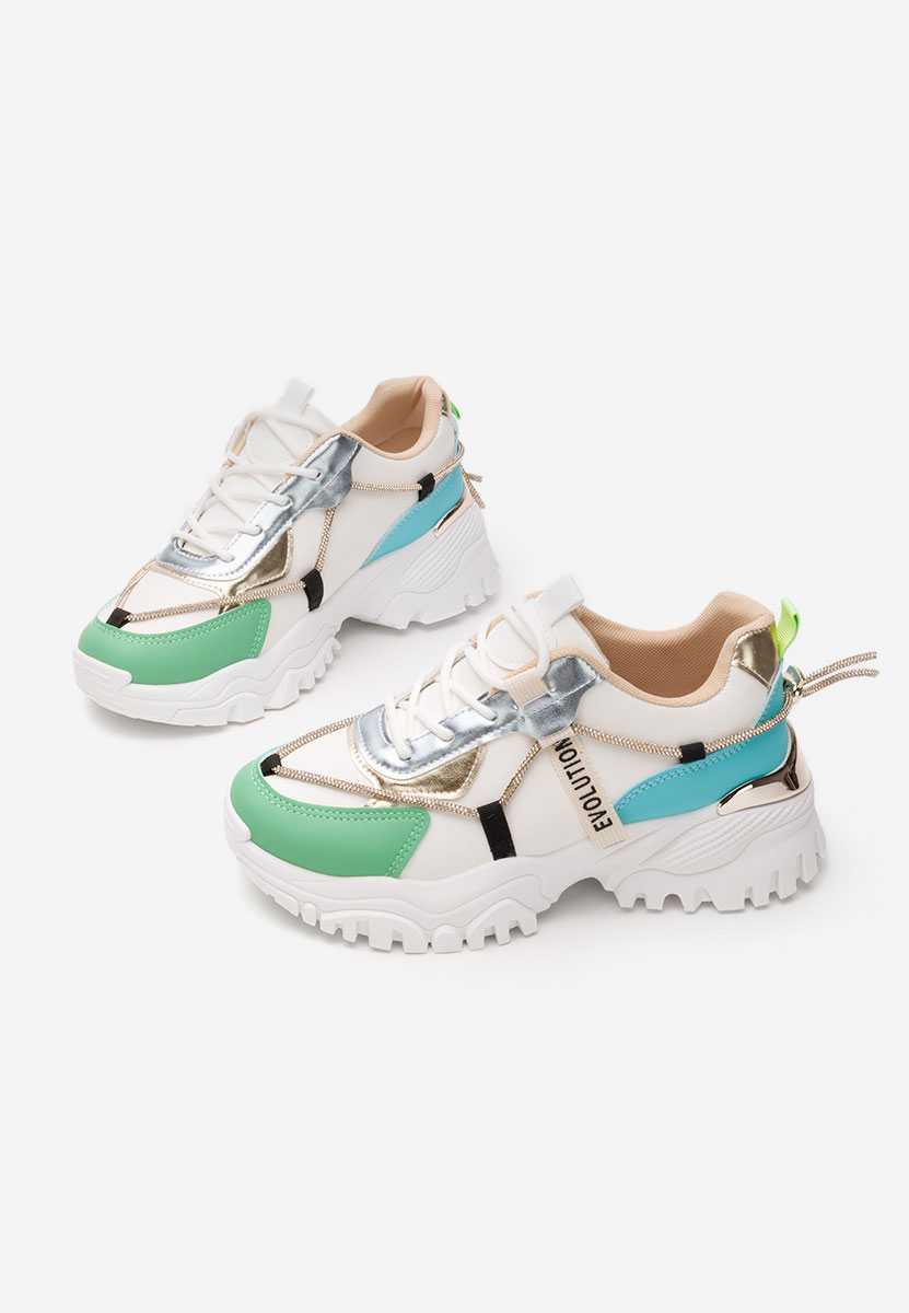 Białe sneakersy na platformie Kristenysa