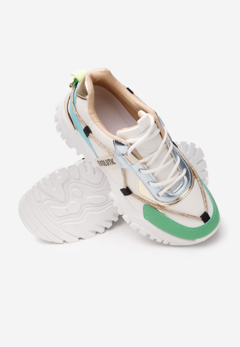 Białe sneakersy na platformie Kristenysa