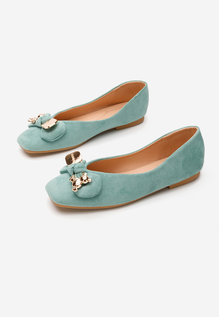 Zielone baleriny damskie Bethania