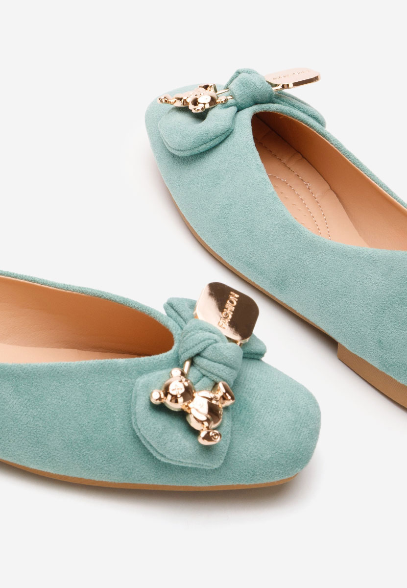 Zielone baleriny damskie Bethania