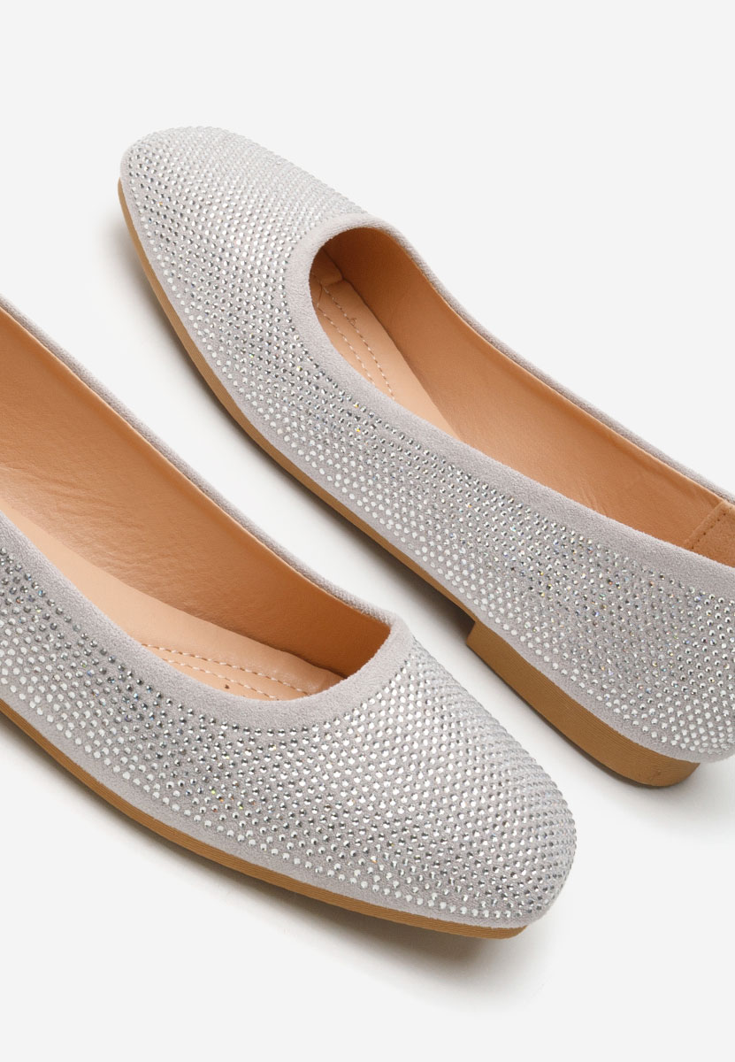 Szare eleganckie baleriny Jeffery