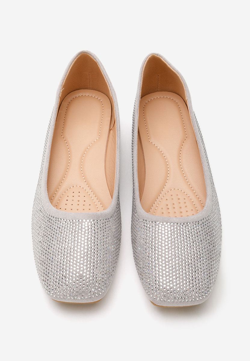 Szare eleganckie baleriny Jeffery