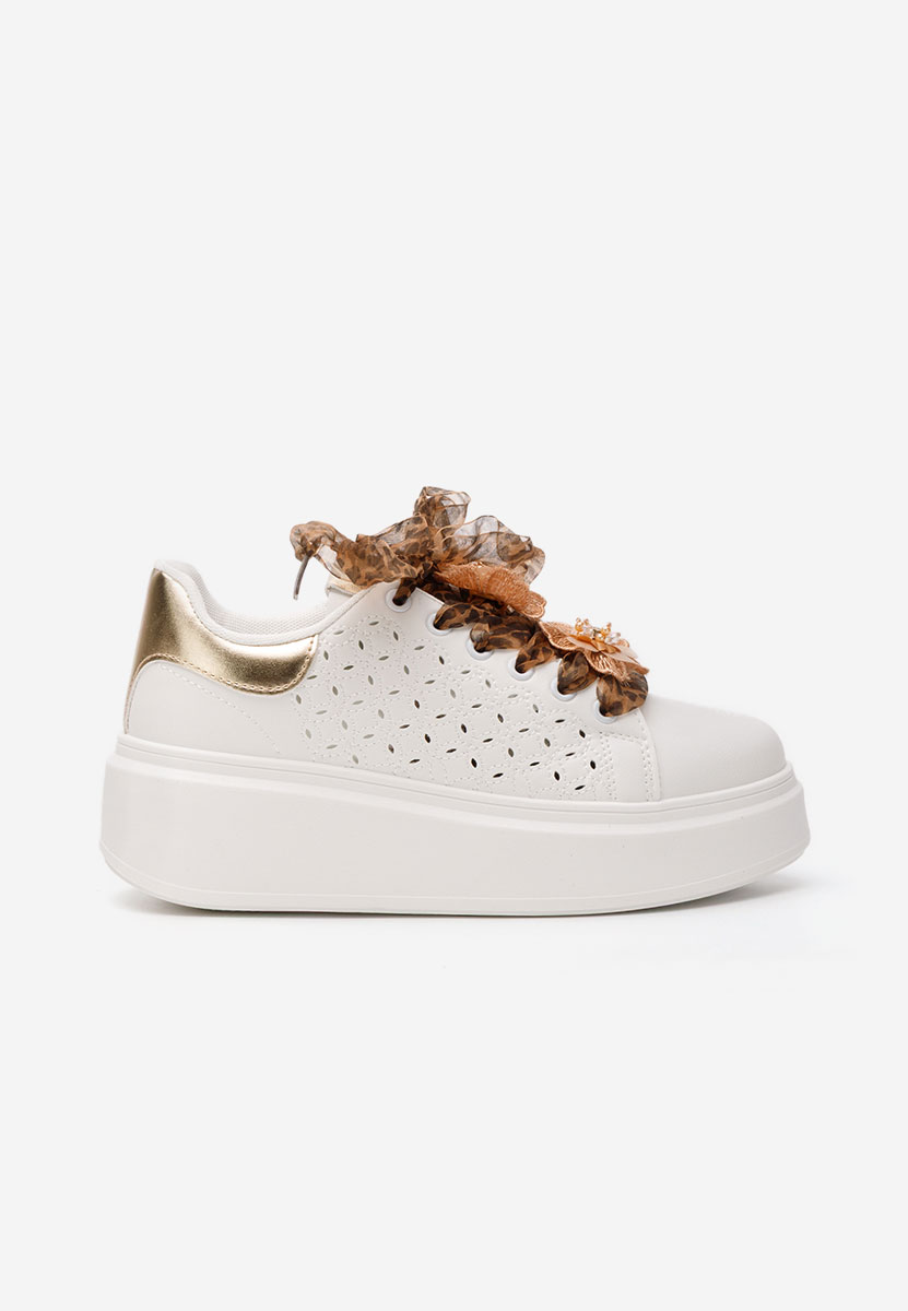 Panterkowe sneakersy na platformie Lera