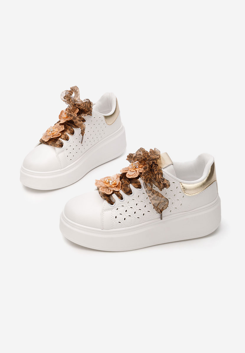 Panterkowe sneakersy na platformie Lera