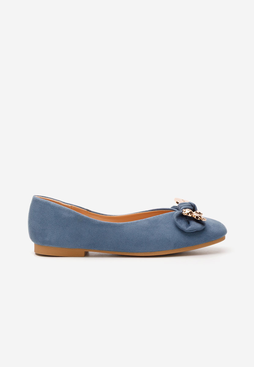 Niebieskie baleriny damskie Bethania