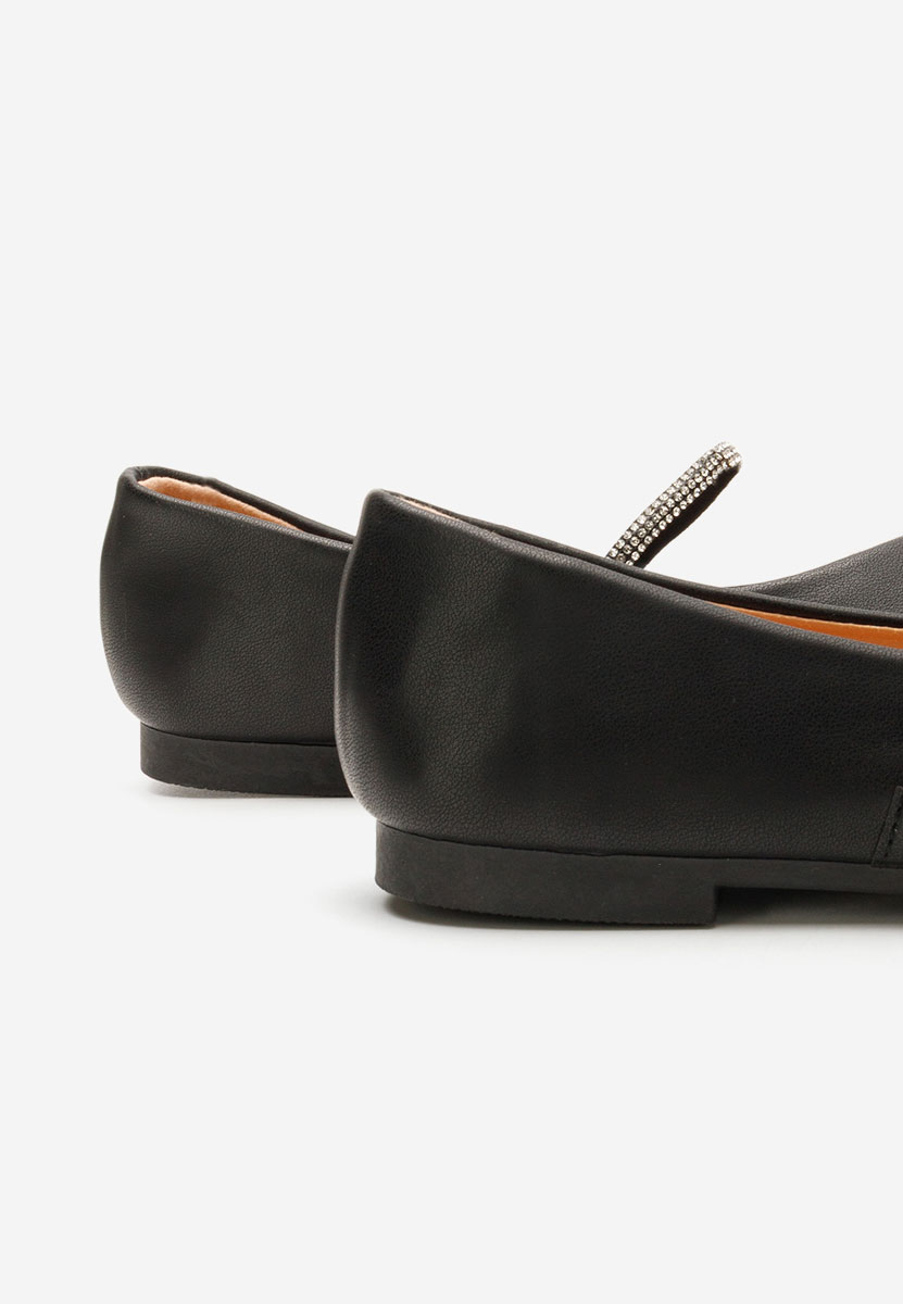 Czarne eleganckie baleriny Aglaia