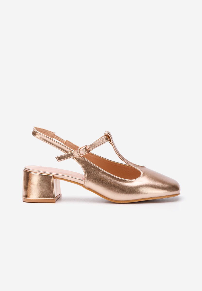 Szampańskie czółenka na słupku Beatrina V2