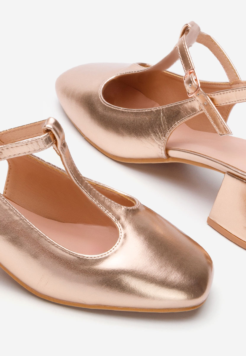 Szampańskie czółenka na słupku Beatrina V2