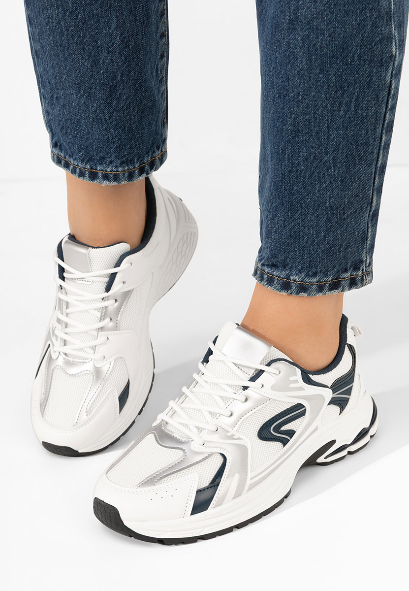 Białe sneakersy damskie Claria
