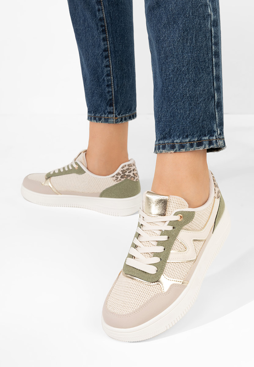 Zielone sneakersy damskie Avrila